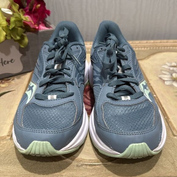 Saucony Women’s Cohesion 17 Lightweight Running Shoes Blue Green Sz 6.5 - Picture 5 of 10